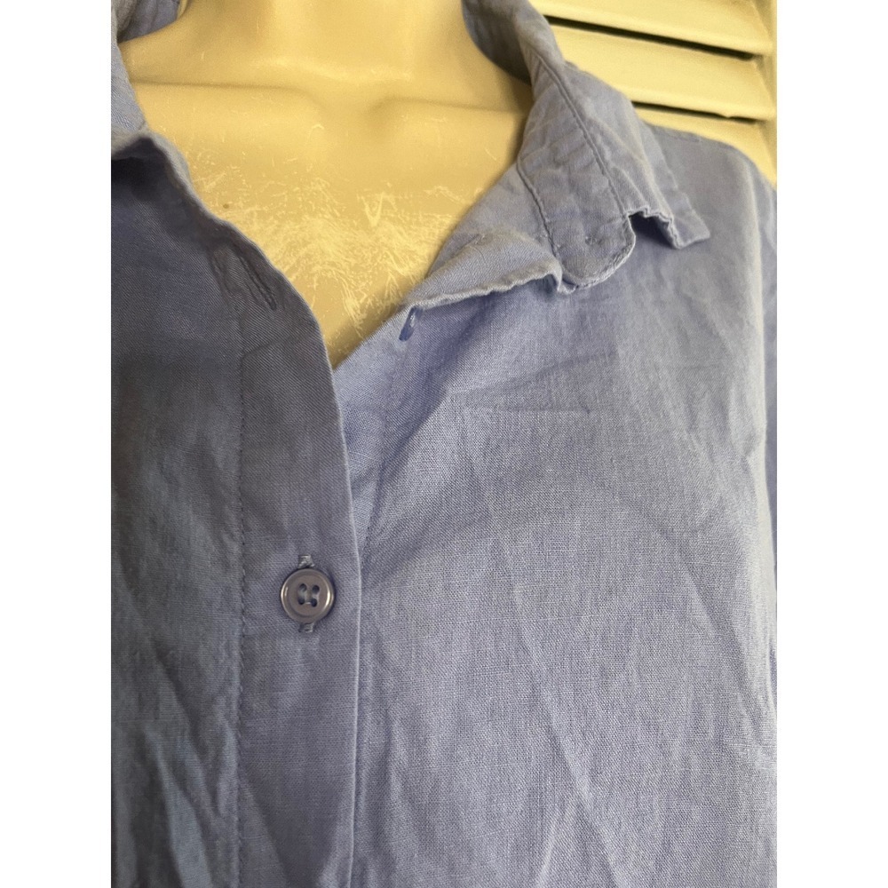 Eloquii Elements Button Down Shirt Relaxed Fit Pe… - image 2